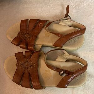 BMW Brown Leather Flats